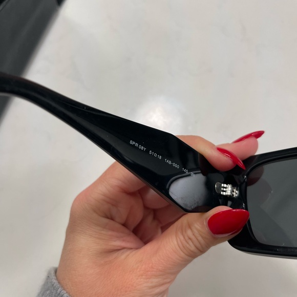 Prada Womens Sunglasses PR 08YS in Black w/ Dark Grey lenses. Perfect condition! - Picture 6 of 9